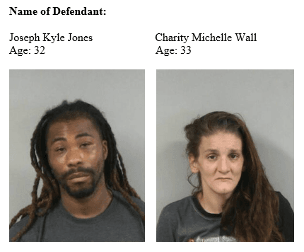 Jones, Joseph Kyle and Wall, Charity Michelle