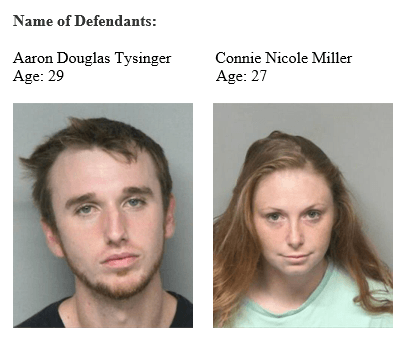 Tysinger, Aaron Douglas   Miller, Connie Nicole